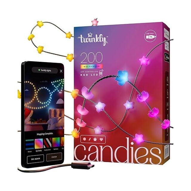 Twinkly TWKS200RGB-G 200L Candies Stars Rgb USB-C 