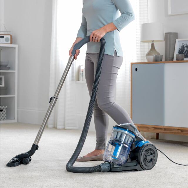 Vax CCQSASV1P1 Air Stretch Pet Vacuum Cleaner - Grey + Blue Grey + Blue