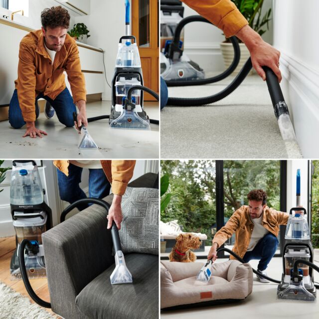 Vax CDCW-RPXLR Rapid Power 2 Reach Carpet Washer - Grey/ Red Grey/Red