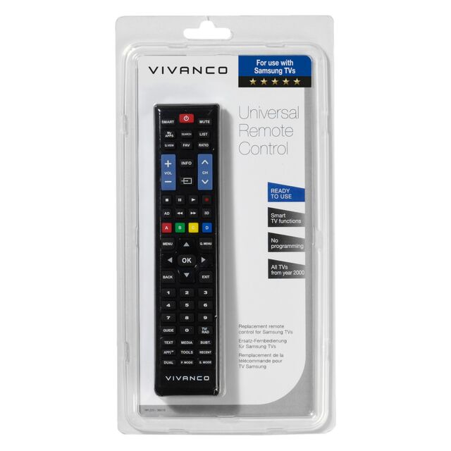 Vivanco 38016 Samsung Universal Remote Control