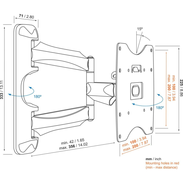 Vogels BASE 45 S Full-Motion TV Wall Mount