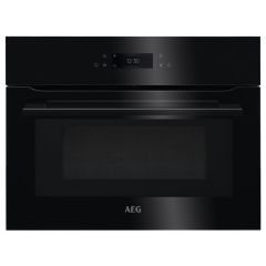 AEG KMK768080B 59.5cm Built In Combination Microwave Compact Oven - Black Black