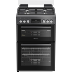 Blomberg GGRN655N 60Cm Double Oven Gas Cooker With Gas Hob Anthracite
