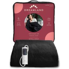 Dreamland 16769 Intelliheat Luxury Heated Throw Black