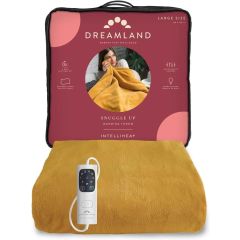 Dreamland 16820C Snuggle Upwarmimg Throw Mustard