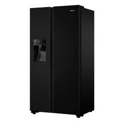 Hisense RS694N4TBF 91cm Frost Free American Style Fridge Freezer - Black