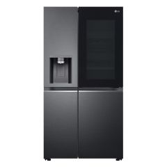 LG GSXV90MCAE 96.8cm Frost Free American Style Fridge Freezer - Matt Black