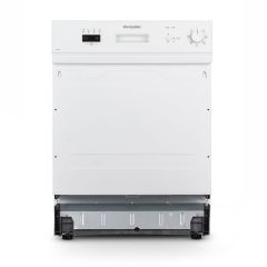 Montpellier MDI655W Full Size 60Cm Semi Integrated Dishwasher Whiite