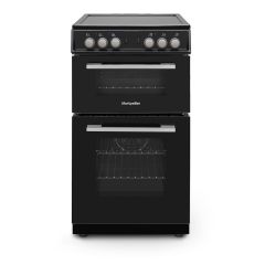Montpellier MDOC50FK 50Cm Electric Fan Oven With Ceramic Hob Black
