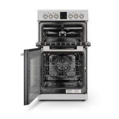 Montpellier MDOC50FW 50Cm Electric Oven With Ceramic Hob White