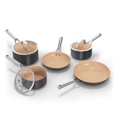 Ninja CW95000UK Cookware 5-Piece Set Apricot & Grey