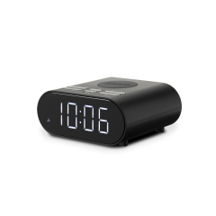 Roberts Radio ORTUSCHARGEBK FM RDS / Bluetooth / Wireless Charging Alarm Clock Radio - Black Black