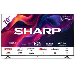 Sharp 4T-C70GK4245KB 70" 4K Ultra HD Frameless Roku Smart TV