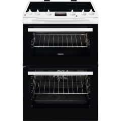 Zanussi ZCI66280WA 60cm Induction, Double Oven, ThermaflowÂ® fan operated main oven and conventional