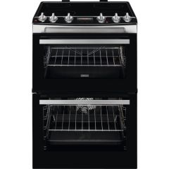 Zanussi ZCV66078XA 60Cm Double Oven Electric Cooker