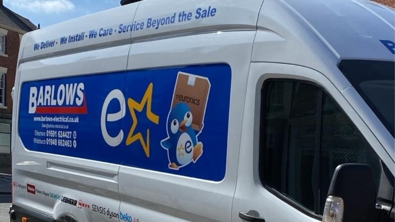 Barlows Electrical delivery van