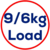 9/6kg Load Capacity