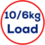 10/6kg Load Capacity